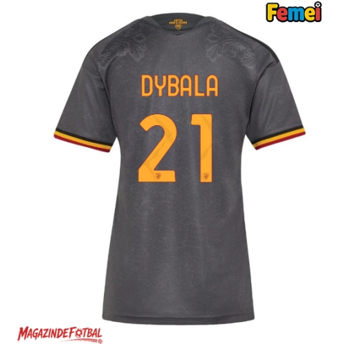 AS Roma Paulo Dybala #21 Tricou Fotbal Replică 2026-27 Femei Treilea AS Roma Paulo Dybala #21 Tricou Fotbal Replică 2026-27 Femei Treilea